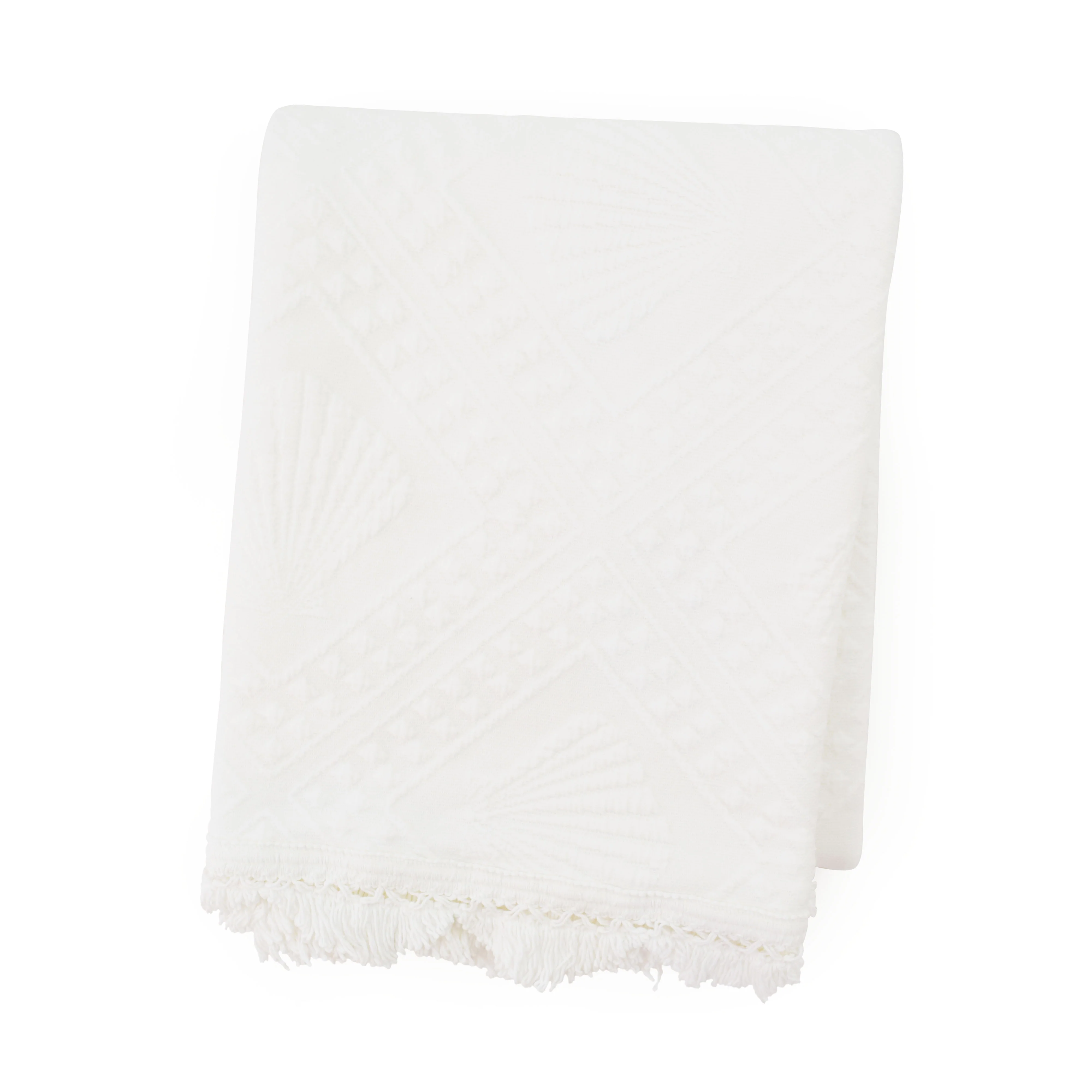 Cape Cod Matelasse Cotton Throw - Image 4
