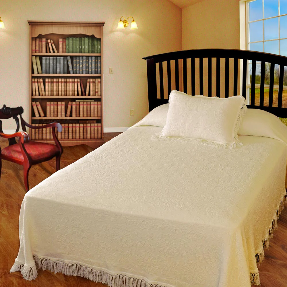 Heritage Cotton Matelasse Bedspread - Image 3