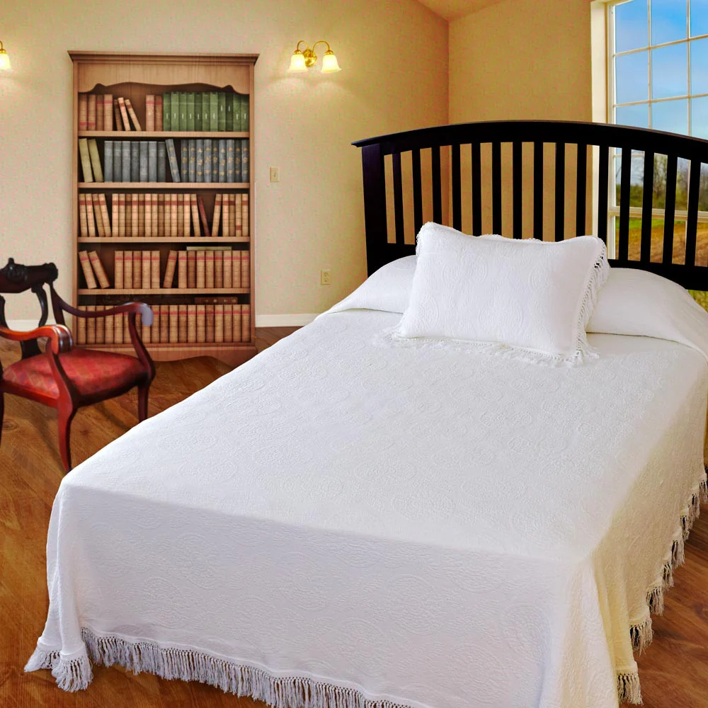 Heritage Cotton Matelasse Bedspread - Image 4