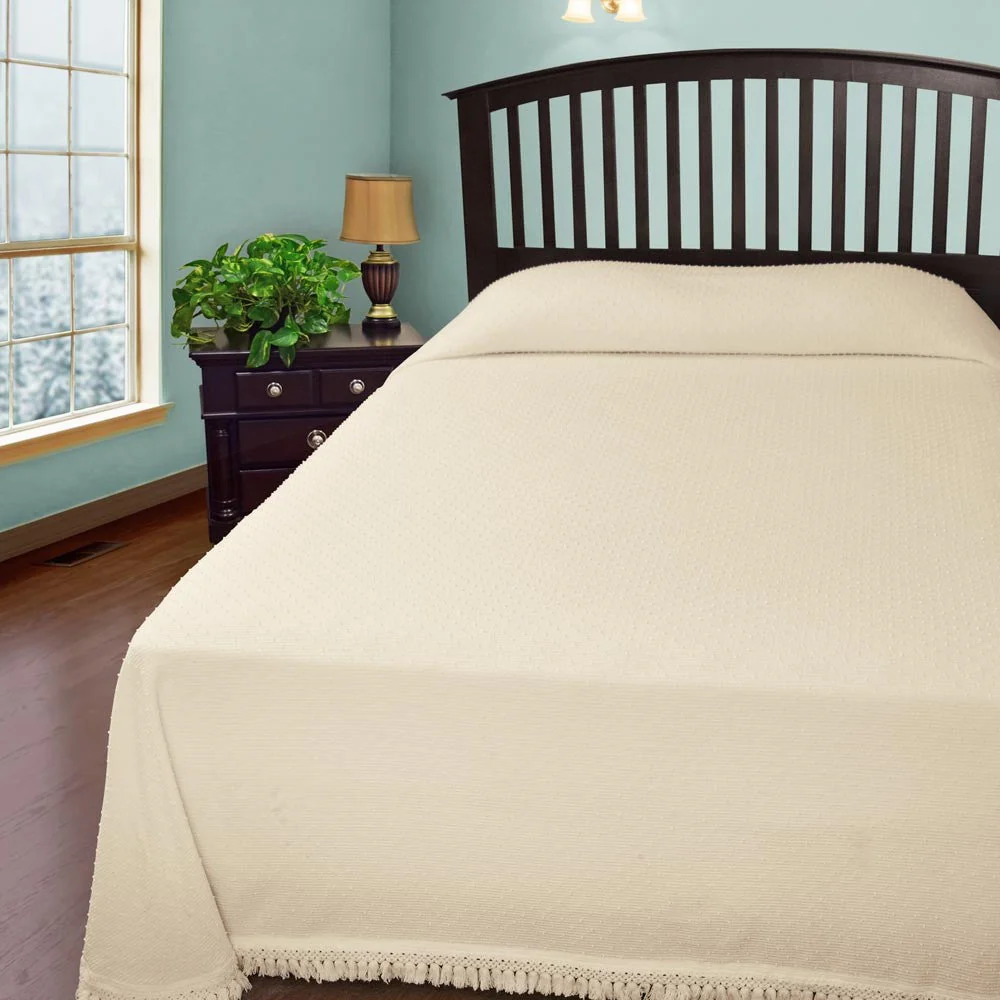 Closeout: Snowdrop Cotton Bedspread - Image 3