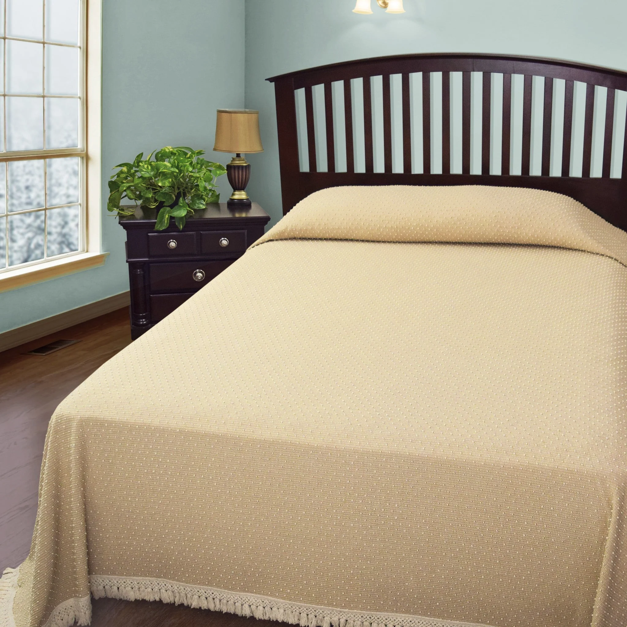 Closeout: Snowdrop Cotton Bedspread - Image 5